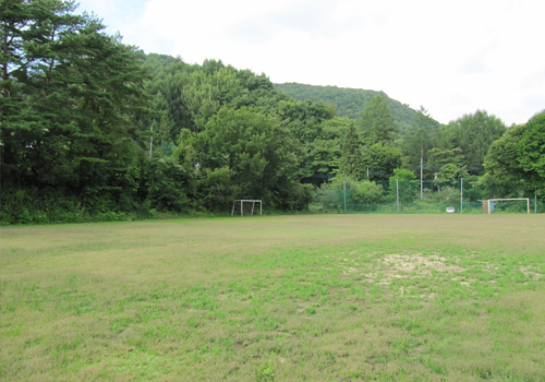 群馬県尾瀬武尊 ペンション尾瀬ほたかの天然芝グラウンド(大)