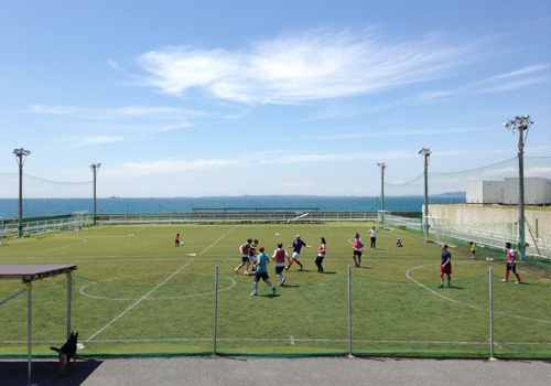 千葉県　サンセットブリーズ保田の私有フットサルコート