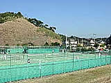 千葉県 御宿 藤井荘のテニスコート