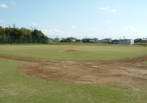 千葉県横芝光町　山柄荘の私有野球場