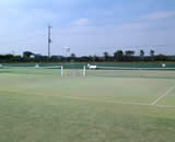 千葉県 白子 ホテルニューカネイのテニスコート