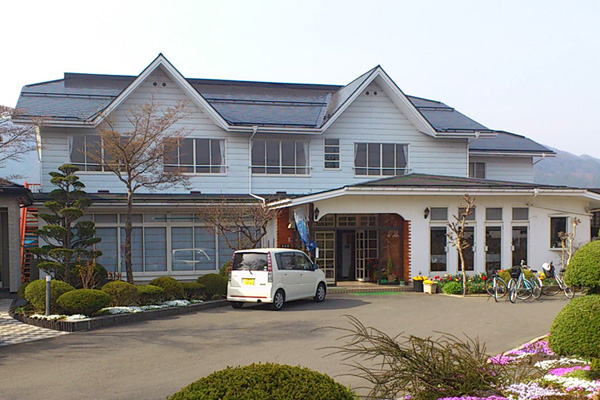山梨県河口湖 月山荘の外観