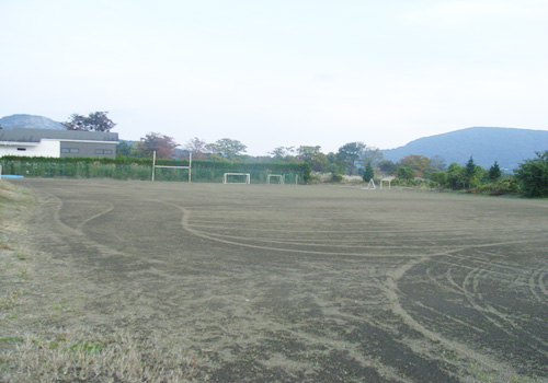 山梨県山中湖 至誠荘の私有グラウンド