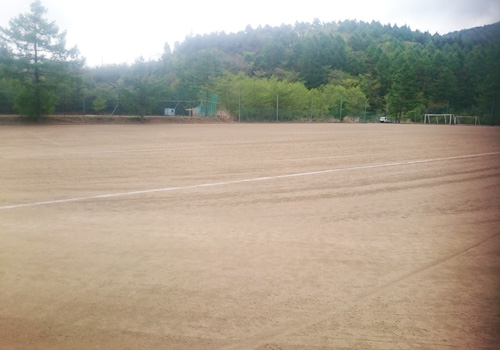 山梨県山中湖 大富士荘の私有グラウンド