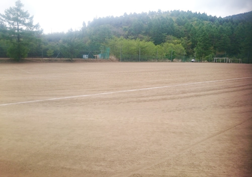 山梨県山中湖　大富士荘の私有グラウンド