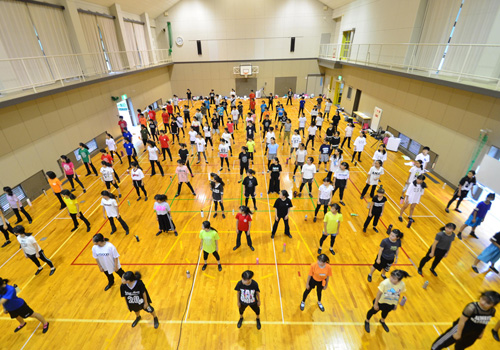 滋賀県東近江市滋賀シアターアーツトレーニングセンターの私有体育館