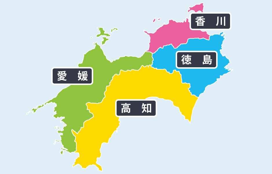 Japan Image 四国 地図