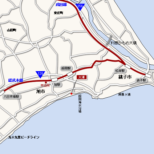 千葉県/地図 旭市 飯岡 合宿の宿案内 旅プランの地図・MAPから宿を検索 千葉県/地図 旭市 飯岡 合宿の宿案内 旅プランの地図・MAPから宿を検索